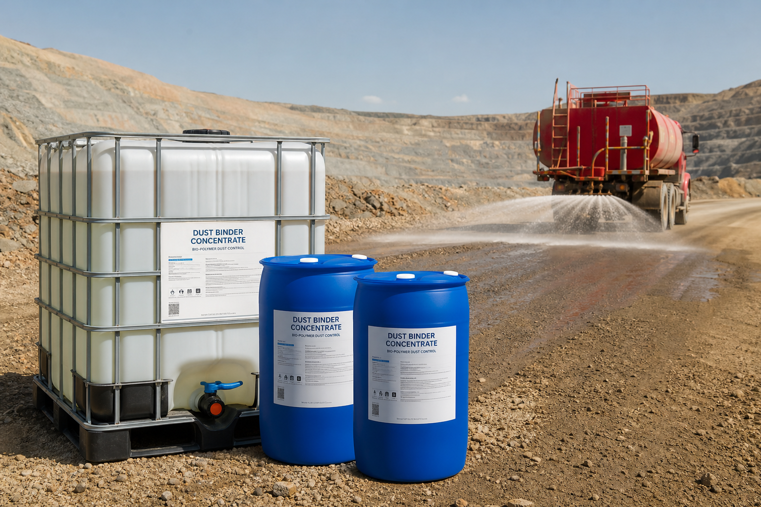 Bio-Polymer Haul Road Binder